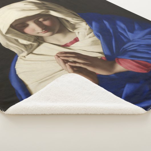 De Maagd Maria in Prayer Sherpa Deken (3/4)