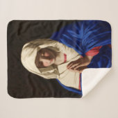 De Maagd Maria in Prayer Sherpa Deken (Voorkant (horizontaal))
