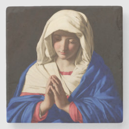 De Maagd Maria in Prayer Stenen Onderzetter