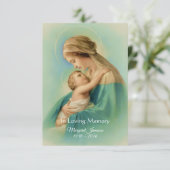 De Maagd Maria Jezus Begrafenis Gedachtenisgebed - Kaart (Staand voorkant)