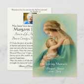 De Maagd Maria Jezus Begrafenis Gedachtenisgebed - Kaart (Voorkant / Achterkant)