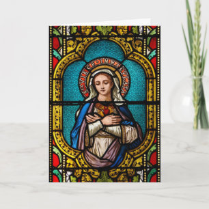 De Maagd Maria Kerstmis Feestdagen Kaart