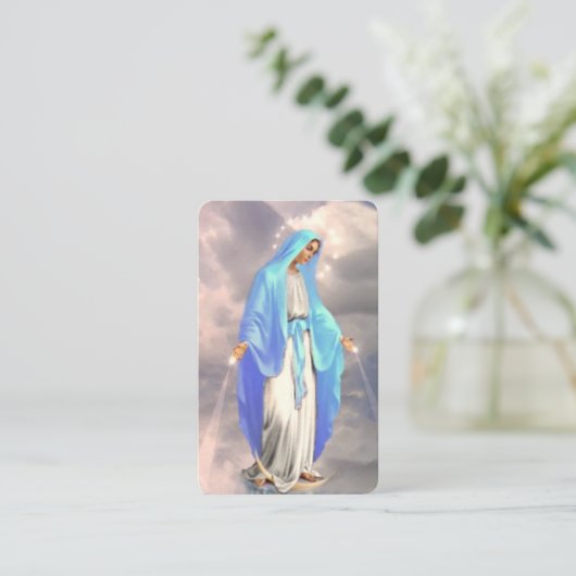 De Maagd Maria Memorare Gebed Kaart Visitekaartje (Staand voorkant)
