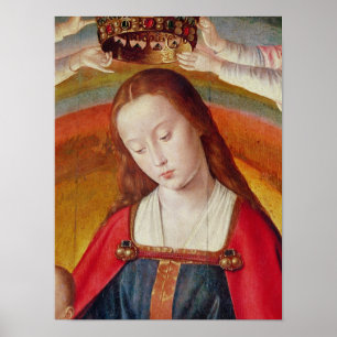 De Maagd Maria met haar Kroon Poster