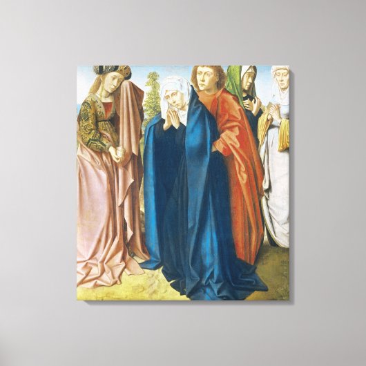 De Maagd Maria met Johannes de Evangelist Canvas Afdruk (Voorkant)