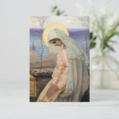 "De Maagd Maria" van Mikhail Nesterov Bedankkaart (Staand voorkant)