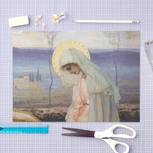 "De Maagd Maria" van Mikhail Nesterov Tissuepapier