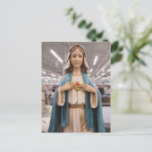 De Maagd Mary Briefkaart (Staand voorkant)