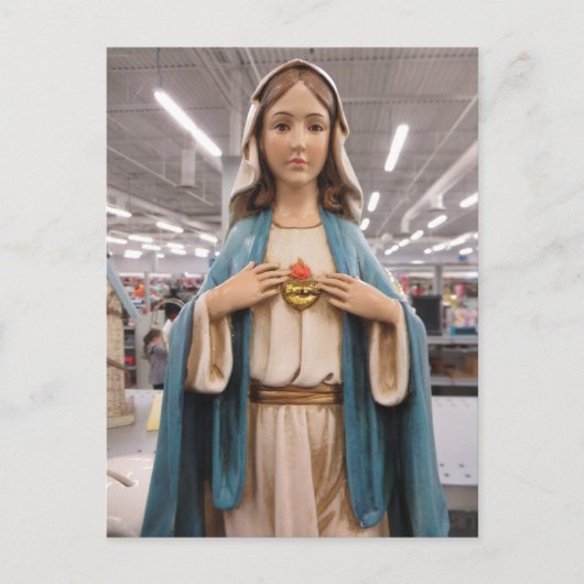 De Maagd Mary Briefkaart (Voorkant)