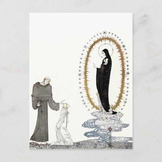 De Maagd Mary geeft de baby's van de jonge koningi Briefkaart (Voorkant)