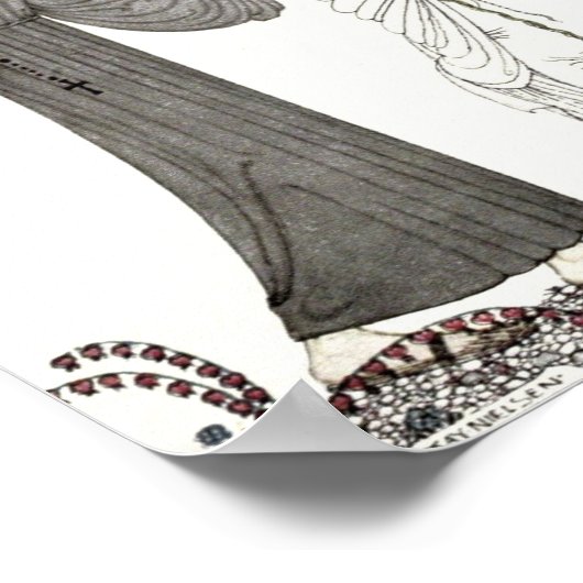 De Maagd Mary geeft de baby's van de jonge koningi Poster (Hoek)