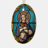 De Maagd Mary Keramisch Ornament (Links)