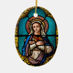 De Maagd Mary Keramisch Ornament