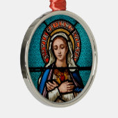De Maagd Mary Metalen Ornament (Rechts)
