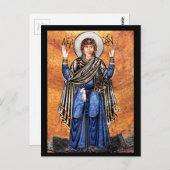 De maagd Mary Oran Briefkaart (Voorkant / Achterkant)