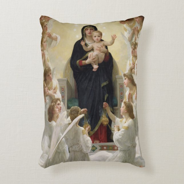 De Maagd met Angels, 1900 2 Decoratief Kussen (Voorkant(Verticaal))