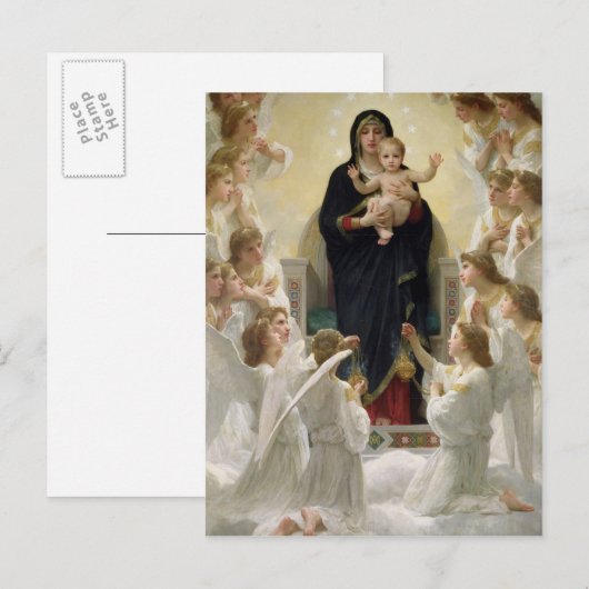 De Maagd met Angels, 1900 Briefkaart (Voorkant / Achterkant)