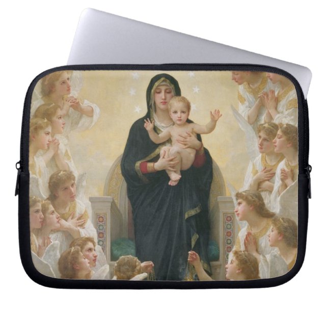 De Maagd met Angels, 1900 Laptop Sleeve (Voorkant)