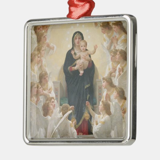 De Maagd met Angels, 1900 Metalen Ornament (Links)