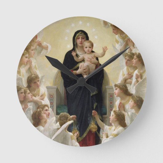 De Maagd met Angels, 1900 (olie op canvas) Ronde Klok (Voorkant)