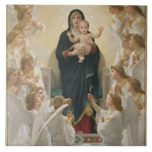 De Maagd met Angels, 1900 Tegeltje