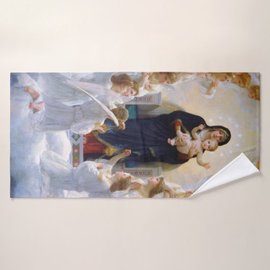 De Maagd met Angels, Bouguereau Badhanddoek (Badhanddoek)