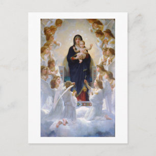 De Maagd met Angels, Bouguereau Briefkaart