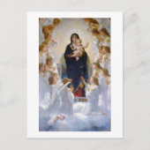De Maagd met Angels, Bouguereau Briefkaart (Voorkant)