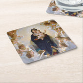 De Maagd met Angels, Bouguereau Kartonnen Onderzetters (Schuin)