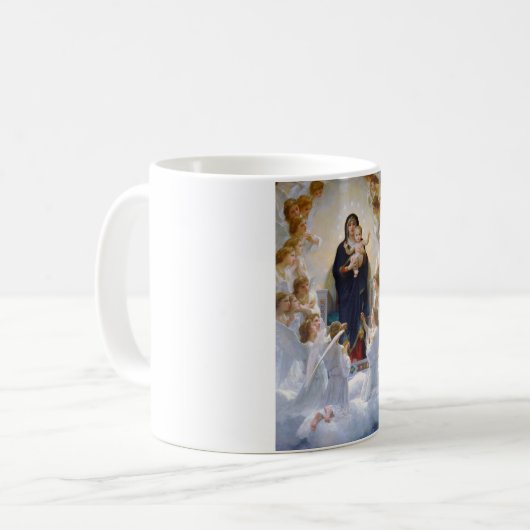 De Maagd met Angels, Bouguereau Koffiemok (Voorkant links)