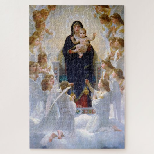 De Maagd met Angels, Bouguereau Legpuzzel (Verticaal)