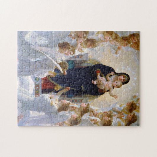 De Maagd met Angels, Bouguereau Legpuzzel (Horizontaal)