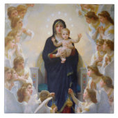 De Maagd met Angels, Bouguereau Tegeltje (Voorkant)