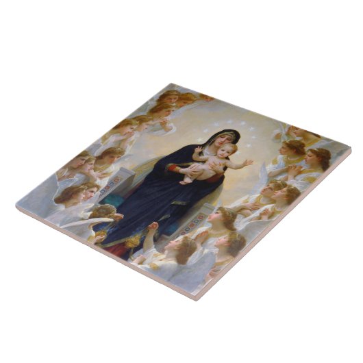 De Maagd met Angels, Bouguereau Tegeltje (Zijkant)