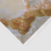 De Maagd met Angels, Bouguereau Tissuepapier (Detail)