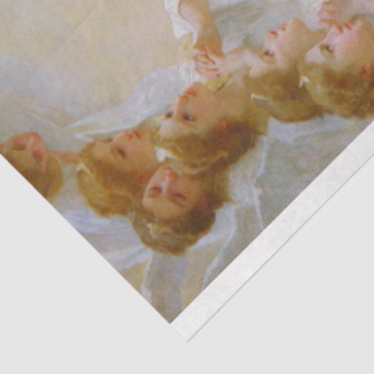 De Maagd met Angels, Bouguereau Tissuepapier (Detail)