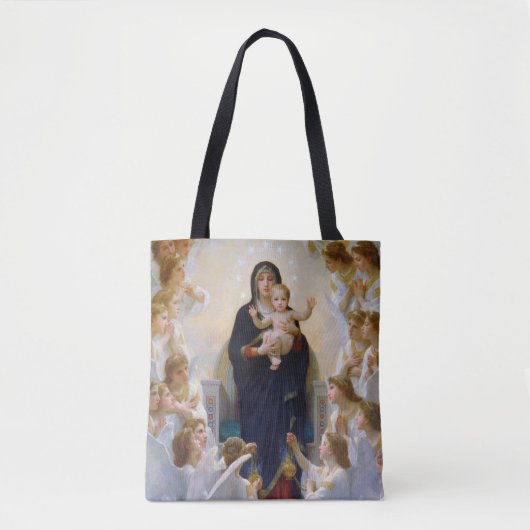 De Maagd met Angels, Bouguereau Tote Bag (Voorkant)