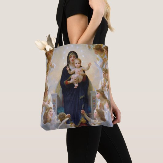 De Maagd met Angels, Bouguereau Tote Bag (Dichtbij)