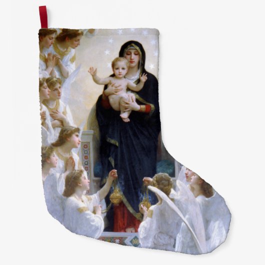 De maagd met Angels door William Adolphe Bouguere Grote Kerstsok (Voorkant)