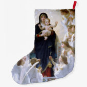 De maagd met Angels door William Adolphe Bouguere Grote Kerstsok (Achterkant)