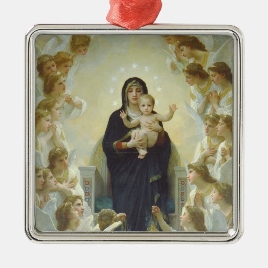De maagd met Angels Metalen Ornament (Voorkant)