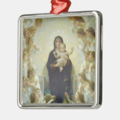 De maagd met Angels Metalen Ornament (Links)