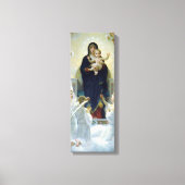 De Maagd met Angels Poster van Bougeureau Canvas Afdruk (Voorkant)