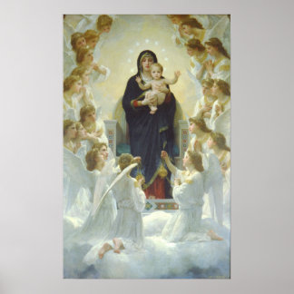 De maagd met Angels, Regina Angelorum Poster