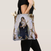 De Maagd met Angels van William Bouguereau Tote Bag (Dichtbij)
