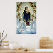 De maagd met Angels, William Bouguereau Poster (Keuken)
