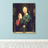 De Maagd met de Host, 1841 Canvas Afdruk (Insitu (Houten vloer))