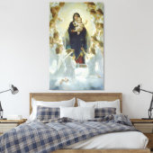 De Maagd met Engelen Canvas Afdruk (Insitu (Slaapkamer))