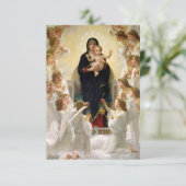 De Maagd Met Engelen -William-Adolphe Bouguereau Bedankkaart (Staand voorkant)