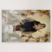 De Maagd Met Engelen -William-Adolphe Bouguereau Legpuzzel (Horizontaal)
